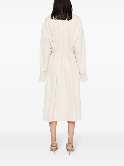 FENDI gabardine trench coat - Neutrals