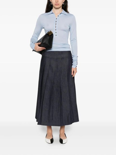 Jacquemus merino-wool polo shirt - Blue