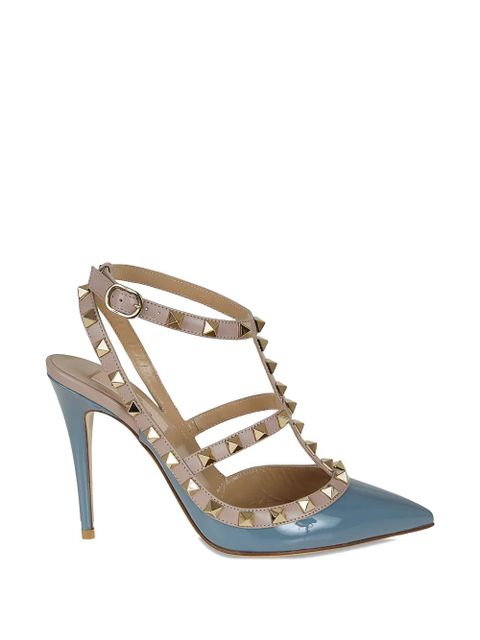 Valentino Garavani Rockstud caged heeled pumps - Blue - zdjęcie produktu nr 1