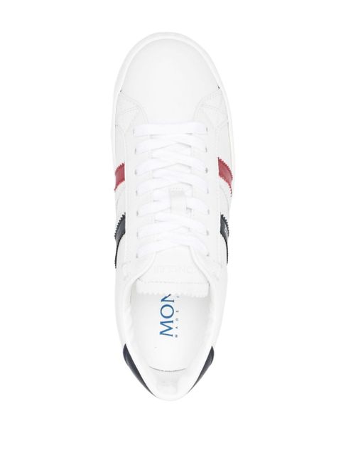 Moncler Monaco M faux-leather sneakers - White