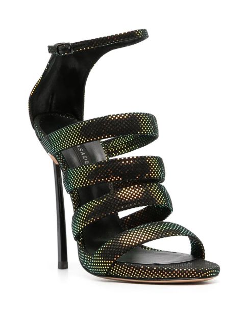 Casadei Aurora Boreal 130mm heel sandals - Black