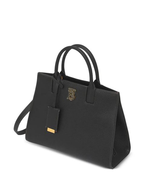 Burberry Frances logo-plaque tote bag - Black