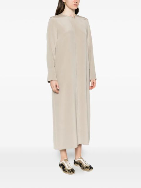 Max Mara keyhole-detail midi dress - Neutrals