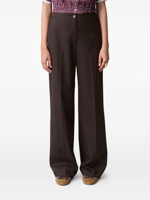 Claudie Pierlot wide-leg trousers - Brown