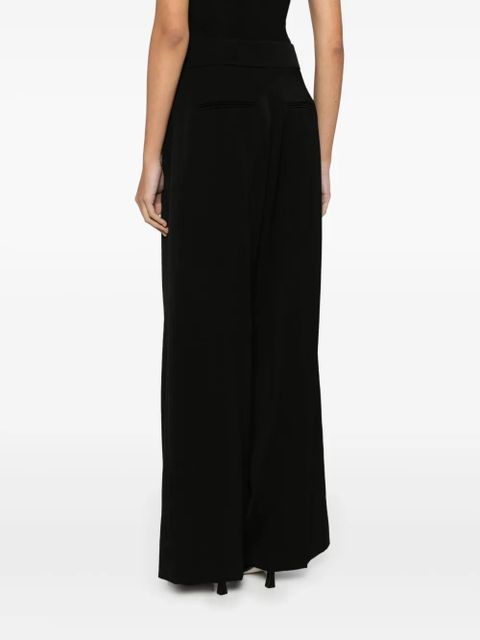 KHAITE Banton palazzo trousers - Black
