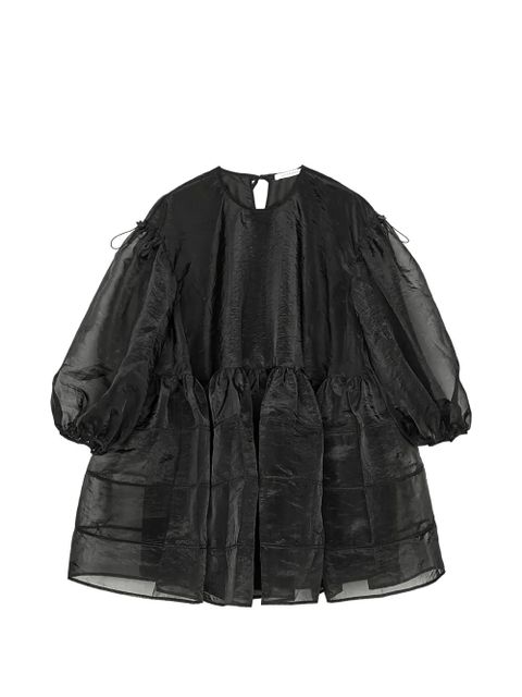 Cecilie Bahnsen CBdarcy tie-detail mini dress - Black - zdjęcie produktu nr 1