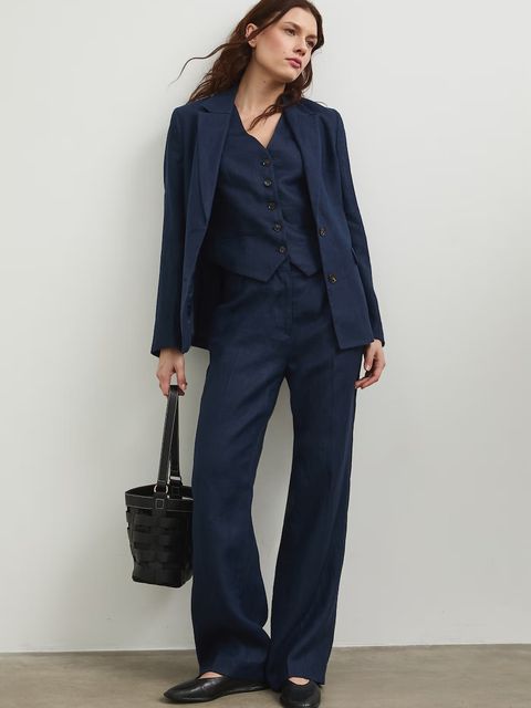 Medicine marynarka jednorzędowa damska lniana - zdjęcie produktu nr 1