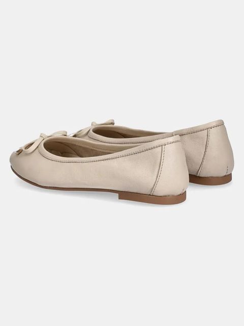 Answear.LAB baleriny skórzane kolor beżowy