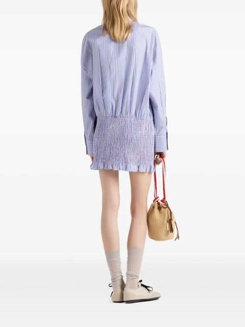 Prada striped cotton shirt - Blue