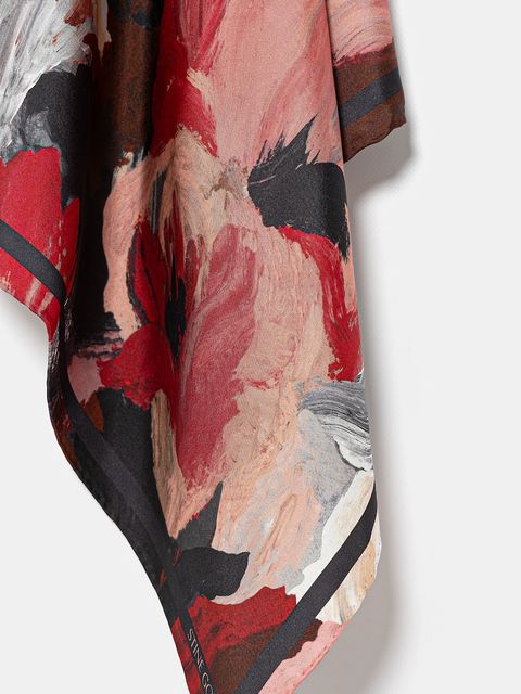 Stine Goya apaszka jedwabna damska kolor multicolor wzorzysta SG-PS26-A010-2287 - zdjęcie produktu nr 2