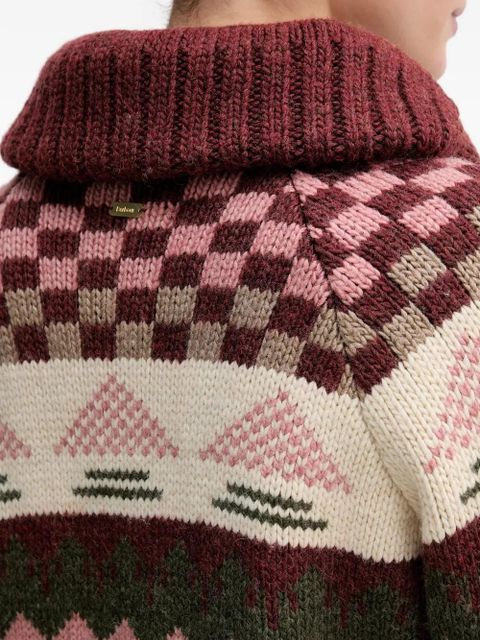 Barbour button-up cardigan - Red