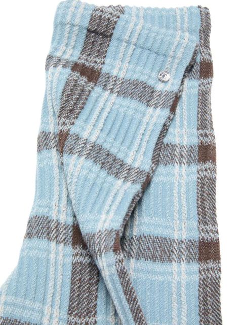 Acne Studios checked trousers - Blue