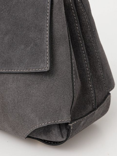 Answear.LAB torebka zamszowa kolor szary