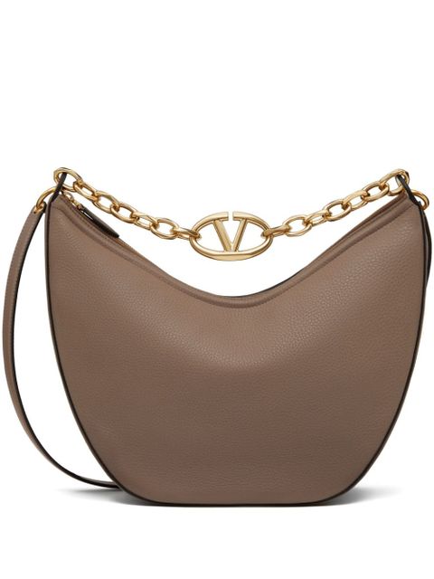 Valentino Garavani medium VLogo Moon shoulder bag - Brown - zdjęcie produktu nr 1