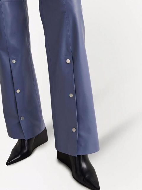 Off-White snap split flared trousers - Grey