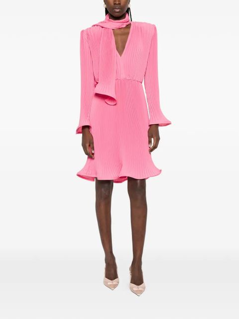 Rowen Rose pleated scarf midi dress - Pink - zdjęcie produktu nr 2