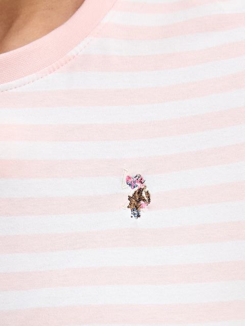 U.S. Polo Assn. t-shirt bawełniany STRIPE CREW NECK