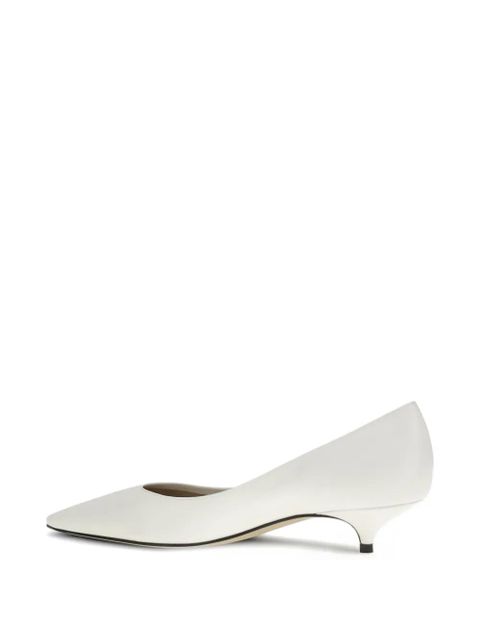 The Row Liisa kitten-heel sandals - White