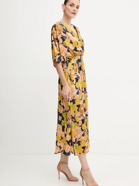 Morgan sukienka kolor żółty maxi rozkloszowana RGINO.F - zdjęcie produktu nr 2