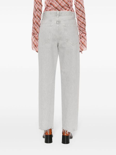 AGOLDE Criss Cross high-waist straight-leg jeans - Grey