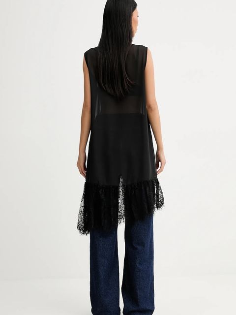 MUNTHE sukienka bawełniana ROSIE kolor czarny 254132025426