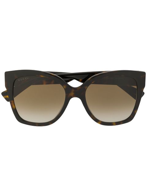 Gucci Eyewear tortoiseshell square sunglasses - Brown