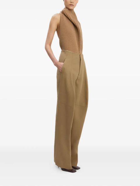 Victoria Beckham pleated panel trousers - Neutrals - zdjęcie produktu nr 2