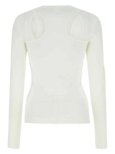 Givenchy cut-out crew-neck T-shirt - White - zdjęcie produktu nr 2
