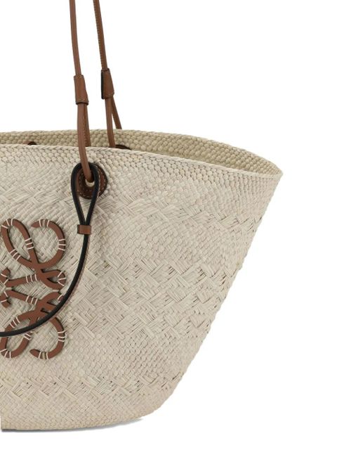 LOEWE medium anagram basket woven tote bag - Neutrals