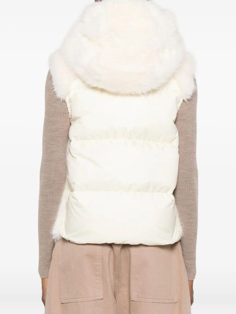 Moncler Grenoble hooded gilet - Neutrals