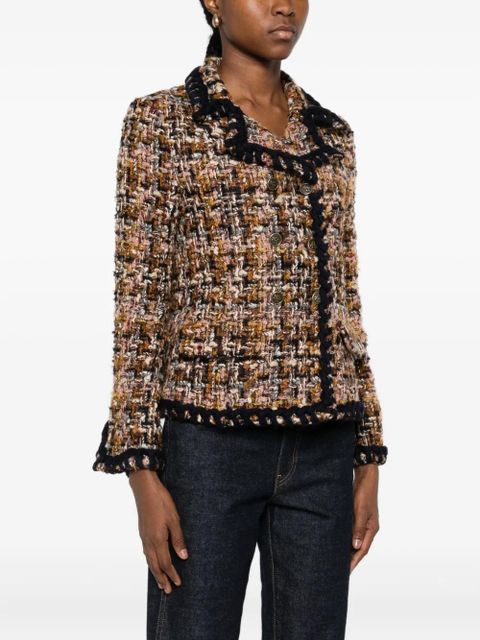 ETRO double-breasted tweed jacket - Black