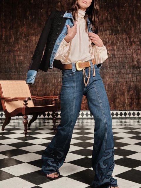 Johanna Ortiz Flying Sky tie-neck top - Neutrals