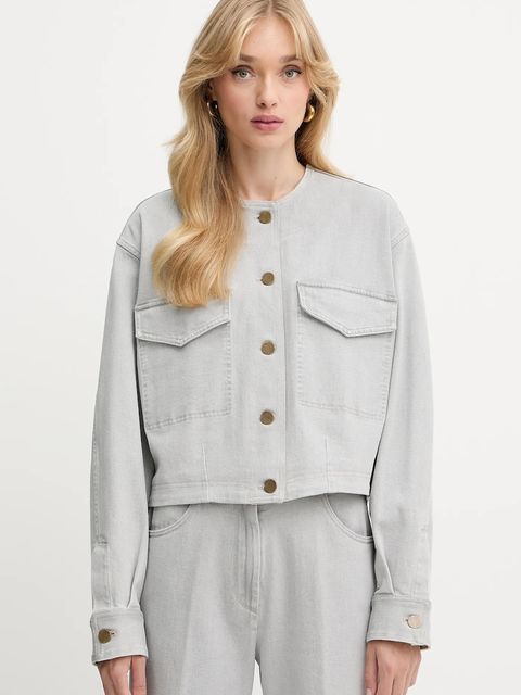 Forte Forte kurtka jeansowa kolor szary przejściowa oversize 14029.my.shirt - zdjęcie produktu nr 1