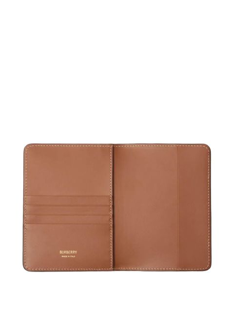 Burberry checkered passport holder - Neutrals - zdjęcie produktu nr 2