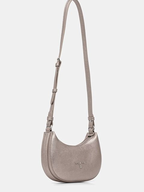 Patrizia Pepe torebka skórzana kolor szary 8B0309 L138 - zdjęcie produktu nr 2