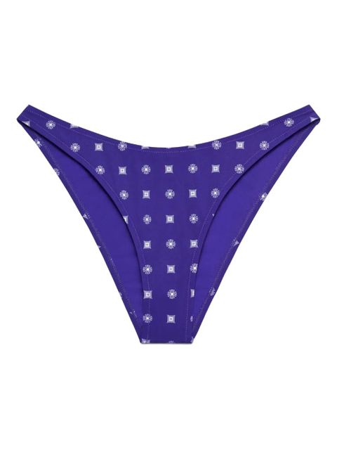 Tory Burch geometric-pattern bikini bottoms - Blue - zdjęcie produktu nr 1