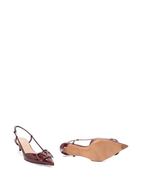 Valentino Garavani 40mm Vlogo slingback pumps - Brown - zdjęcie produktu nr 2