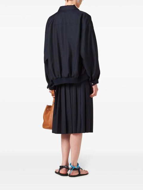 Miu Miu pleated midi skirt - Blue - zdjęcie produktu nr 2