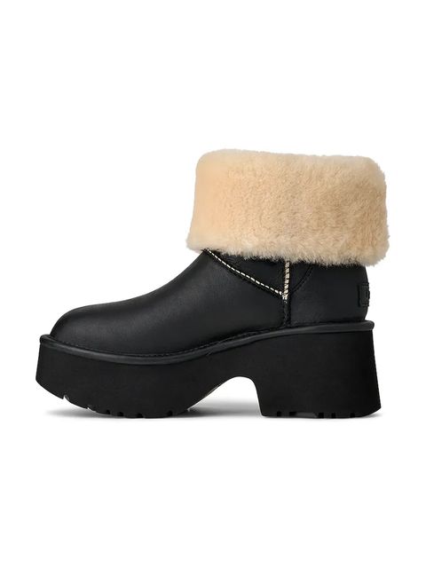 UGG śniegowce skórzane Esmee Leather Boot kolor czarny 1172590.BLK - zdjęcie produktu nr 2