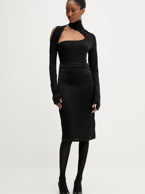 PRESSIAT spódnica kolor czarny midi ołówkowa PRE711FW24 - zdjęcie produktu nr 2