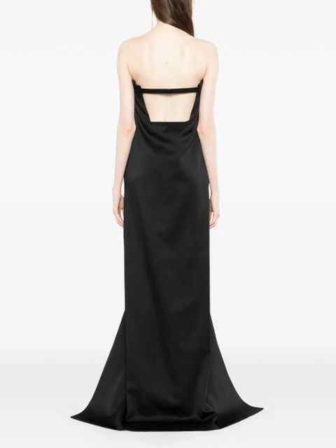 TOM FORD strapless high-low dress - Black