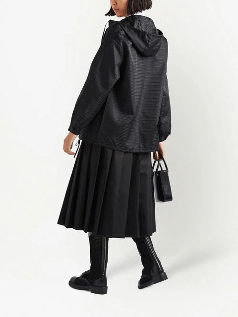 Prada Re-Nylon hooded blouson jacket - Black