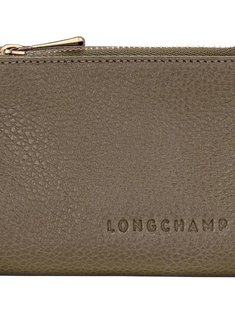 Longchamp leather card holder - Brown
