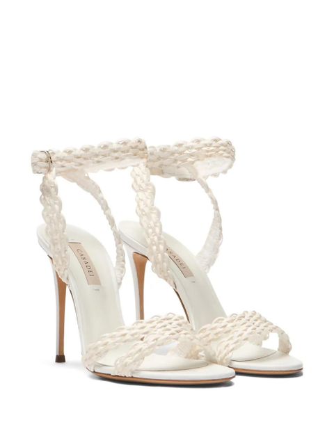 Casadei Avenida Julia heeled sandals - White - zdjęcie produktu nr 2