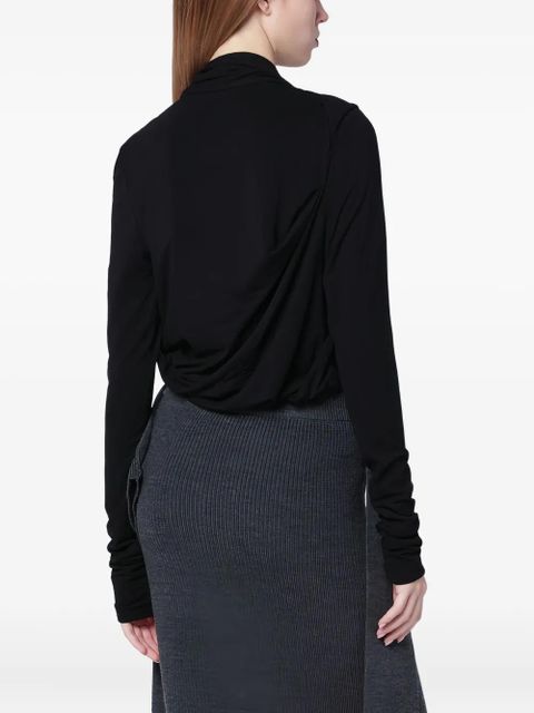 ENTIRE STUDIOS draped-collar blouse - Black