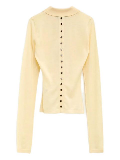 Jacquemus button-detail polo top - Yellow