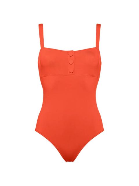 ERES Dahabiya button-detail swimsuit - Orange - zdjęcie produktu nr 1