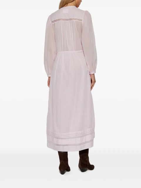 MARANT ÉTOILE openwork-lace midi dress - Pink - zdjęcie produktu nr 2