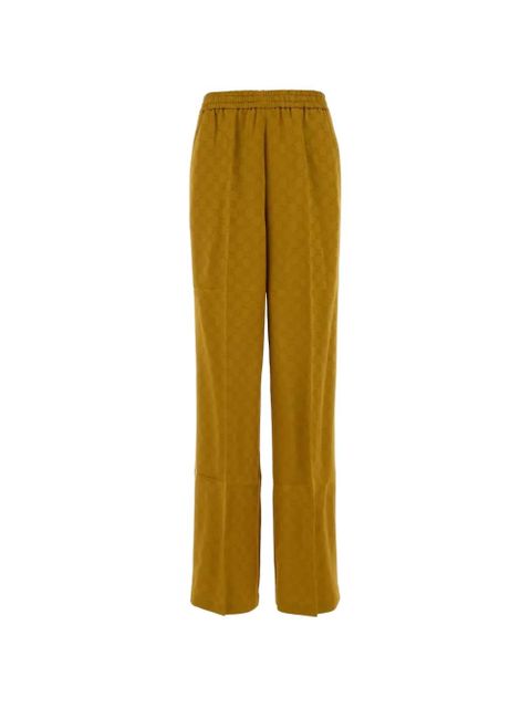 Gucci monogram-patterned trousers - Yellow - zdjęcie produktu nr 1