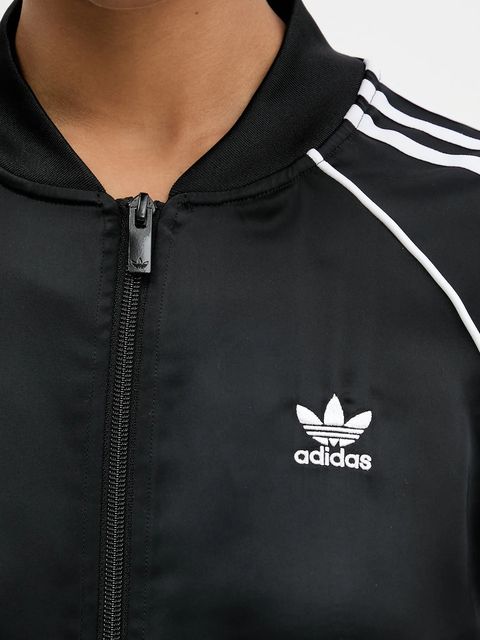 adidas Originals bluza SST SATIN damska kolor czarny z aplikacją JZ6733